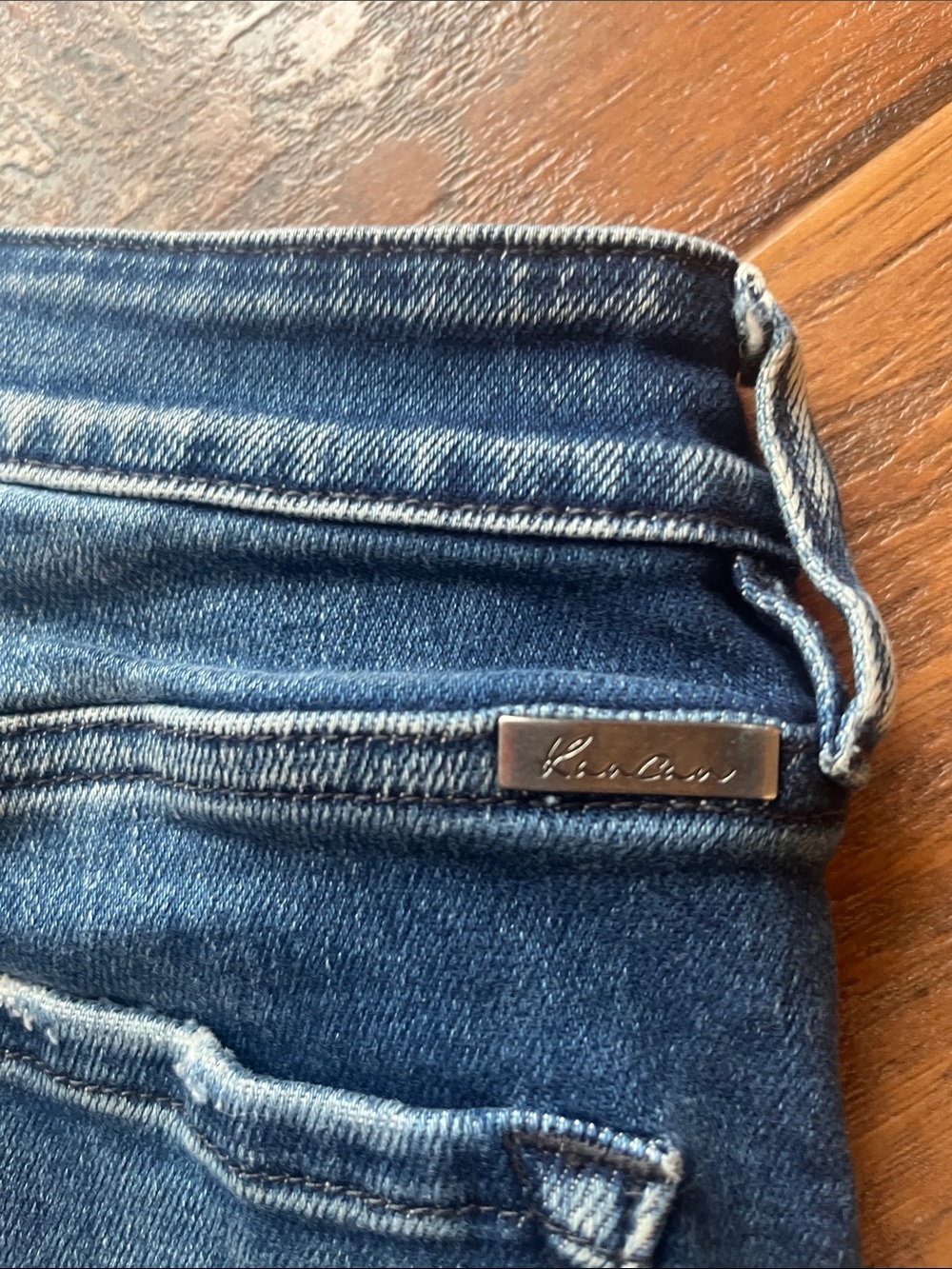 KanCan Dark Indigo Distressed Skinny Jeans - Size 25 - Picture 9 of 9